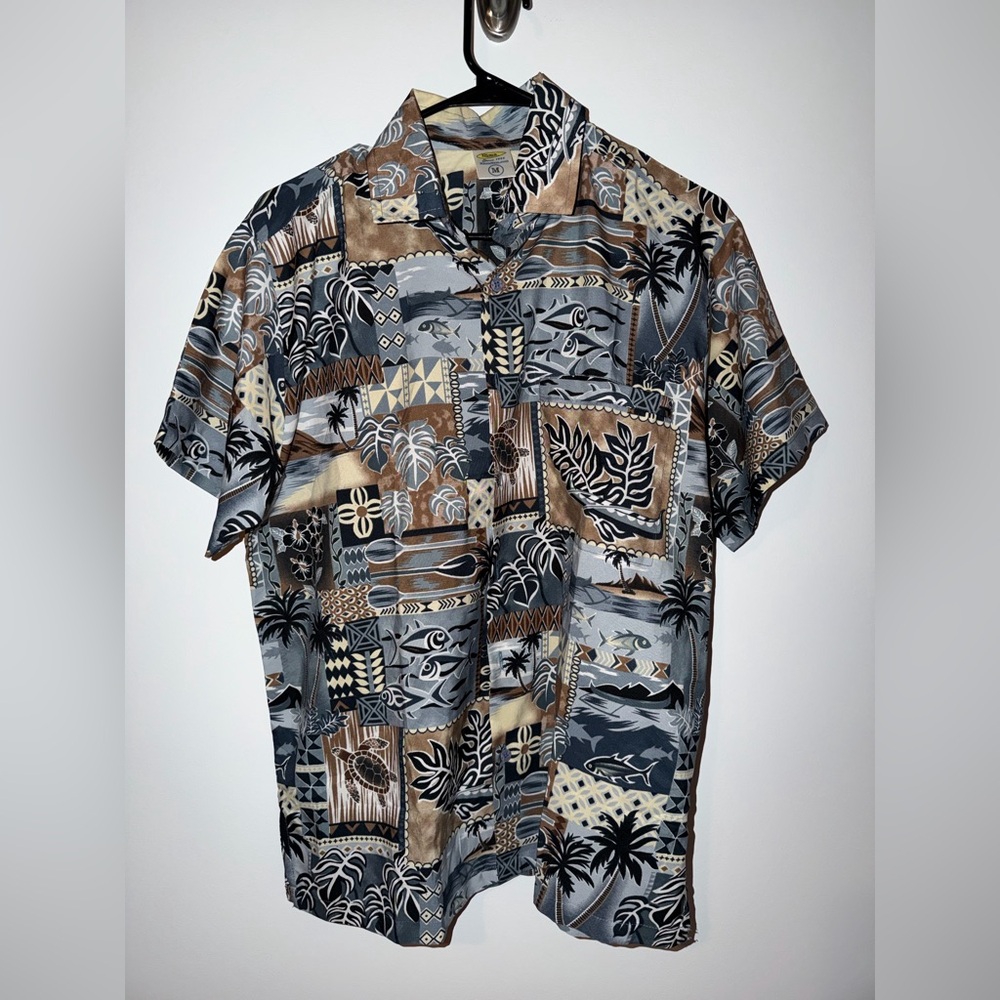 RIMA Button Up Hawaiian Tropical Shirt